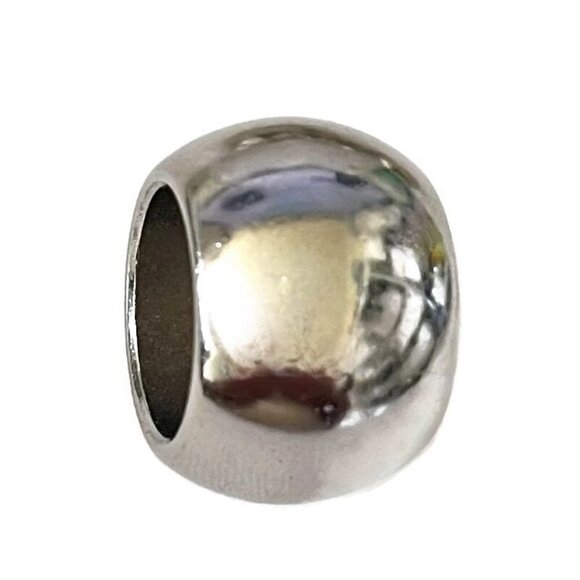 As Low As $2 Large Smooth CCB Platinum Barrel Scarf Tube Spacer Macrame (6) - Picture 3 of 5